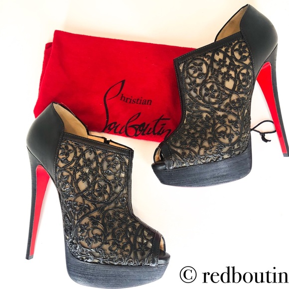 👠SOLD👠 Louboutin Pampas laser cut booties - Picture 8 of 8